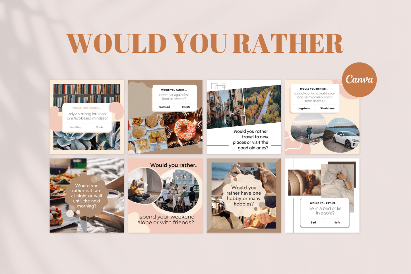 300 Digitale annonse og reklame maler for SPA og Velvære til sosiale medier