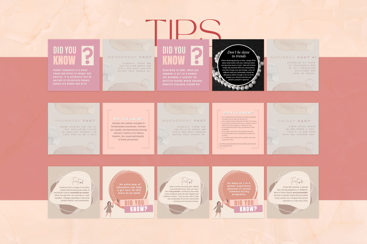 250 Nye Digitale annonse og reklame maler for Ledende Kvinner til sosiale medier