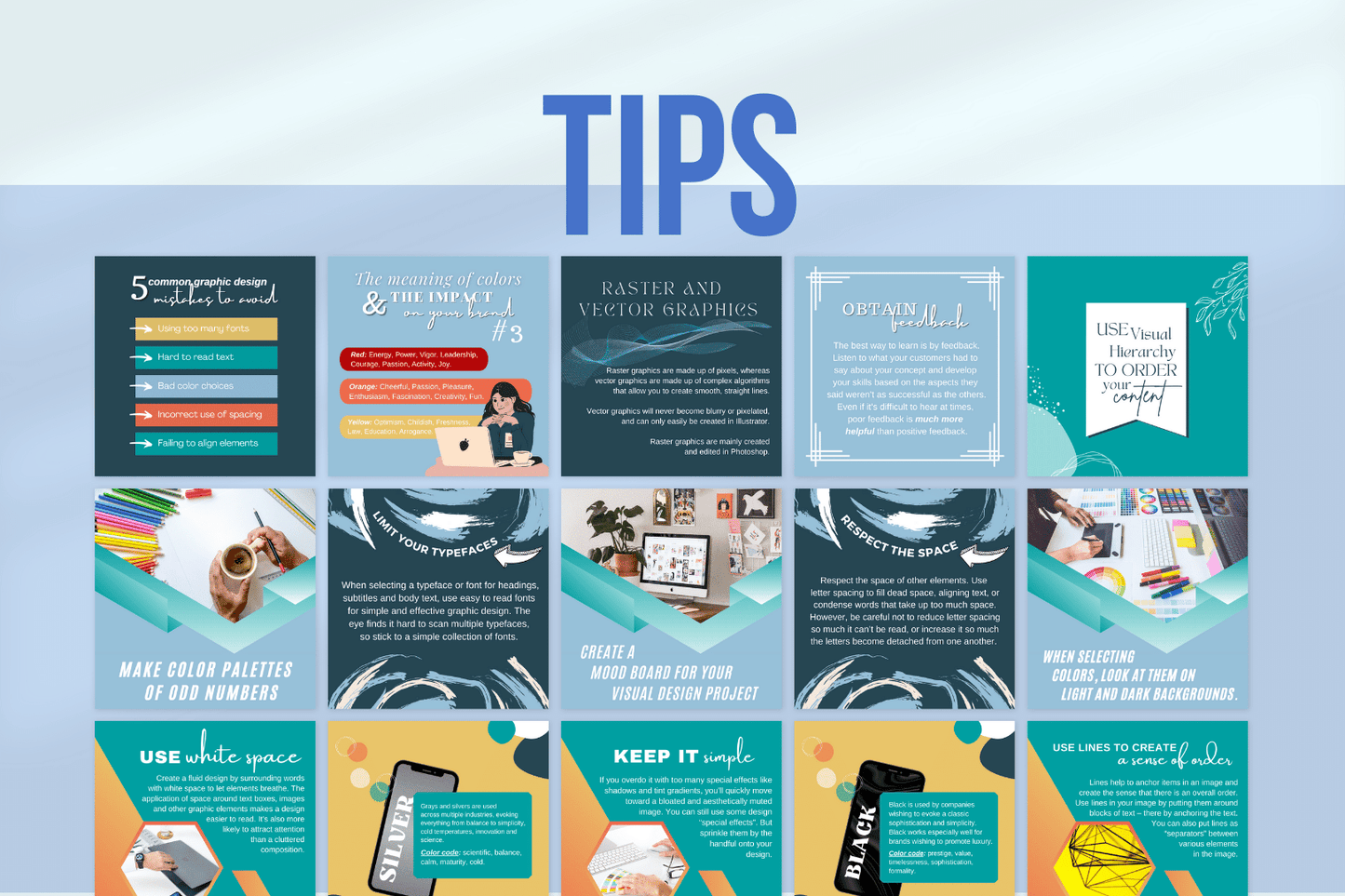 300 Digitale annonse og reklame maler for Grafisk Designere til sosiale medier